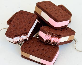 Ice Cream Sandwich Earrings