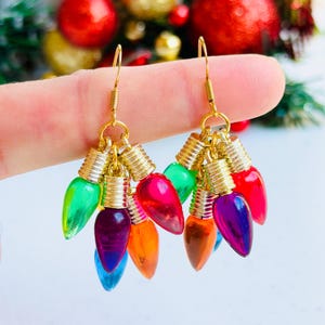Christmas Lights Earrings/ Clusters