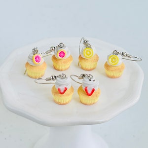 Fruit Cupcake Earrings