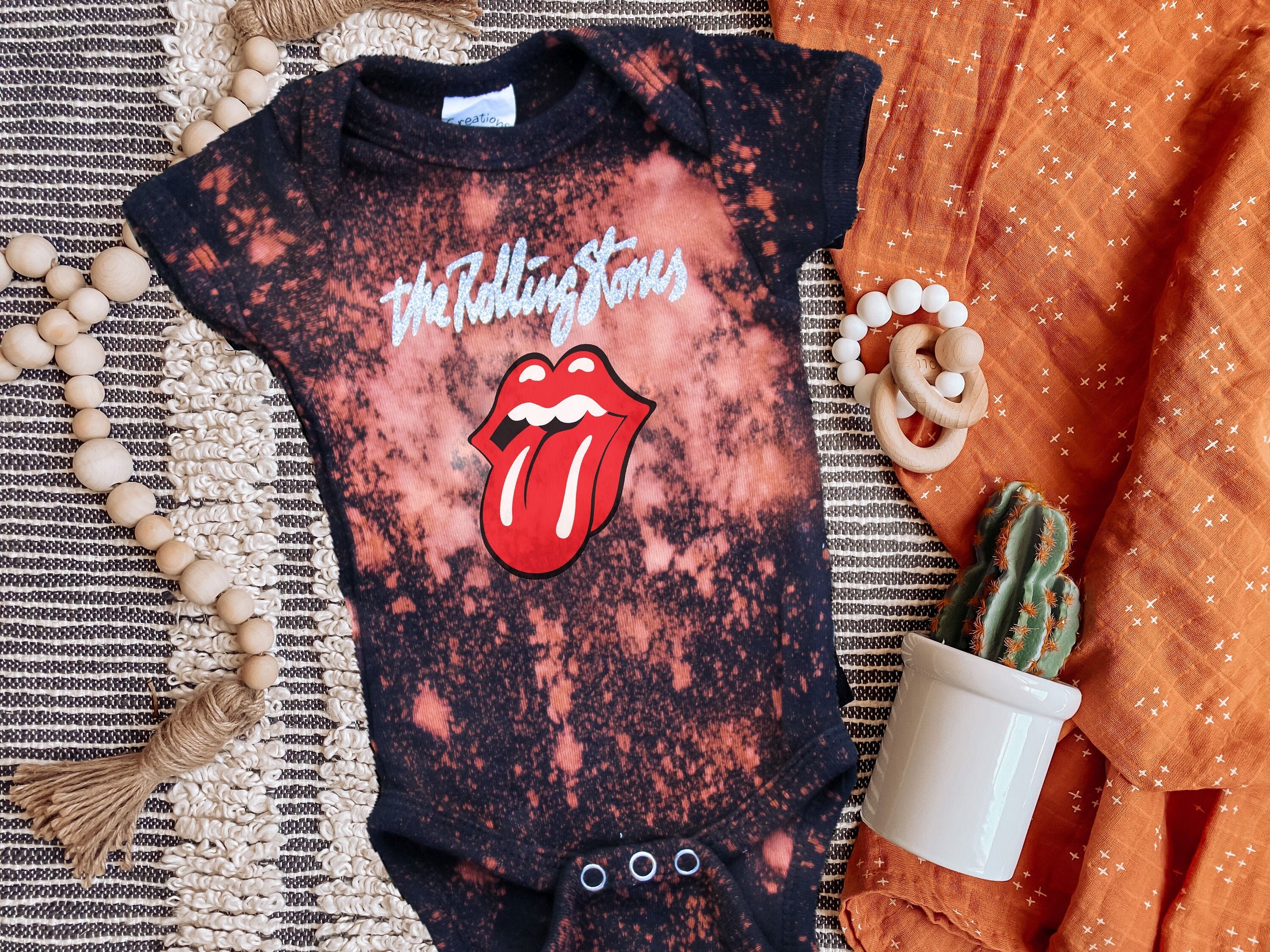 Rolling Stones Baby Onesie Rock Band Onesie Toddler Band Etsy