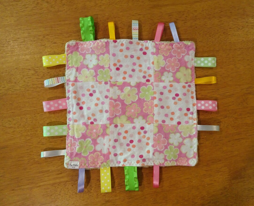 Flower Crinkle Toy, Crinkle Blanket Baby, Baby Lovey, Crinkle Paper