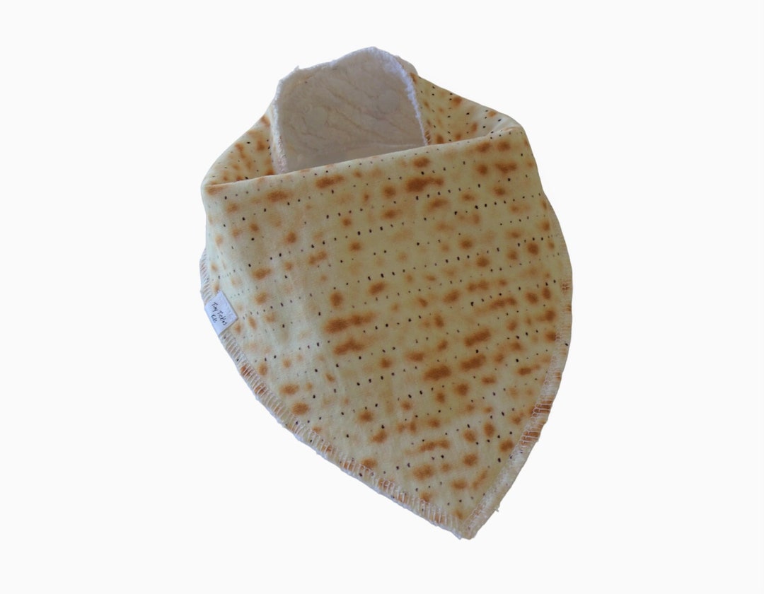 Passover Baby Bib, Bandana Bib, 036m, Pesach, Shabbat, Matzah, Matzo, Adjustable, Gift, Infant