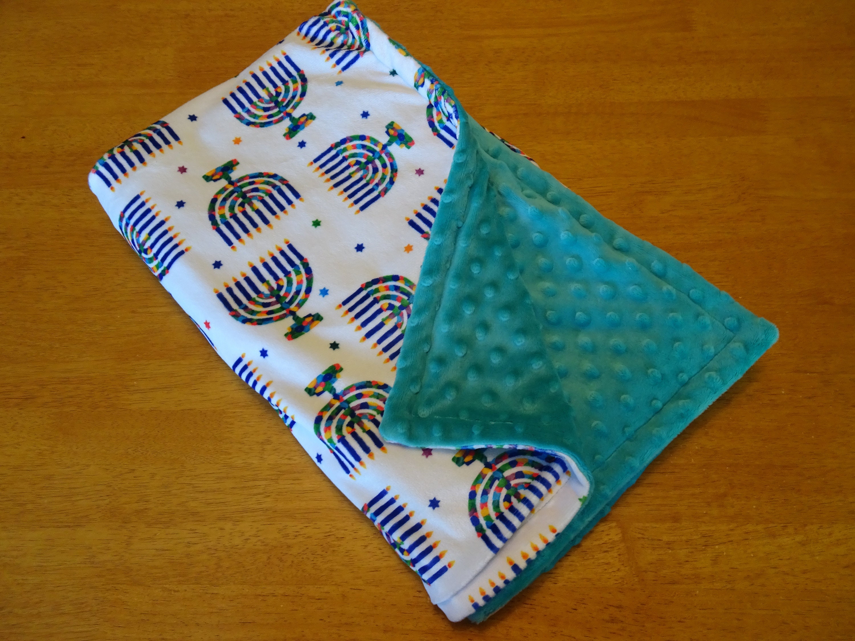 Hanukkah Baby Blanket, Jewish Baby Blanket, Chanukah, Hanukkah Baby