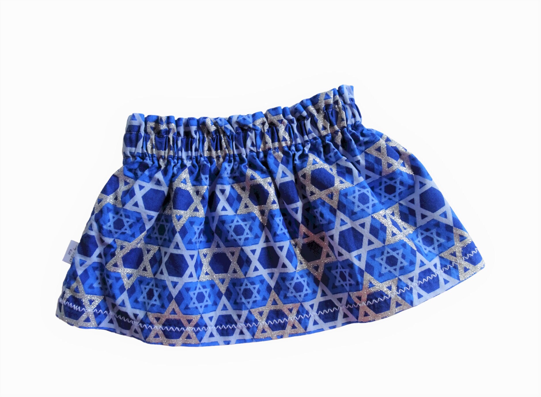 Baby Girl Hanukkah Skirt 69 Months Glitter Skirt Sparkle Etsy