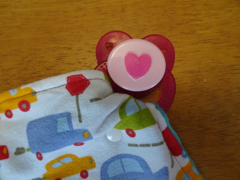 Car Pacifier Lovey/Snap On Pacifier Lovey/Soother Etsy