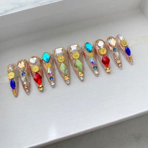 REUSABLE PRESSON NAILS| jewelry box|ready to ship| Size:medium