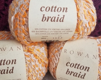 Rowan Cotton Braid Yarn Color 355 Orange