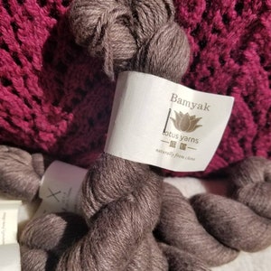 Lotus Yarns Bamyak Yak Bamboo Blend Yarn Color Natural Brown