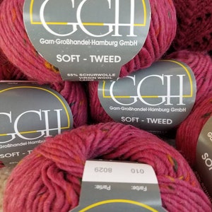 GGH Soft Tweed Yarn Color 010 Pink