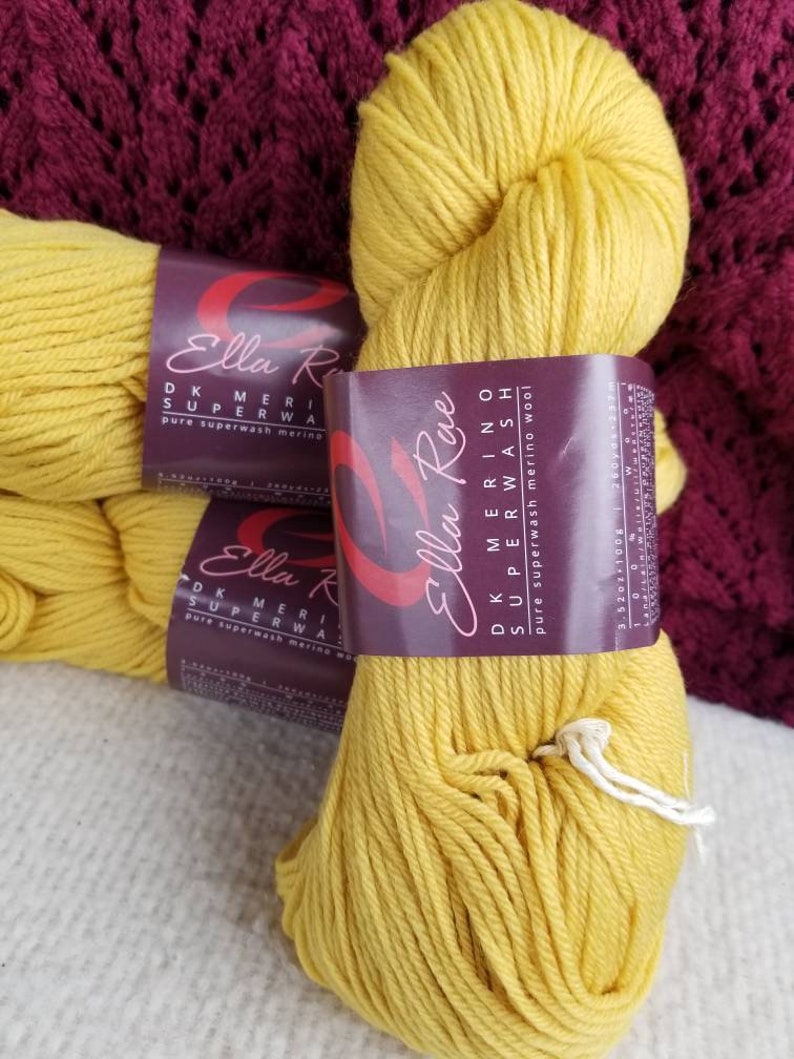 Ella Rae DK Merino Superwash Color 112 Primrose