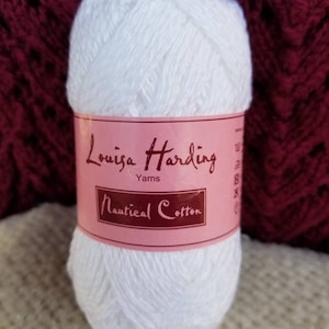 Louisa Harding Yarn Nautical Cotton Color White Naut 01