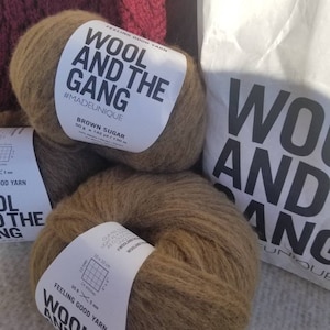 Wool and the Gang Feeling Good Yarn Alpaca Brown Sugar