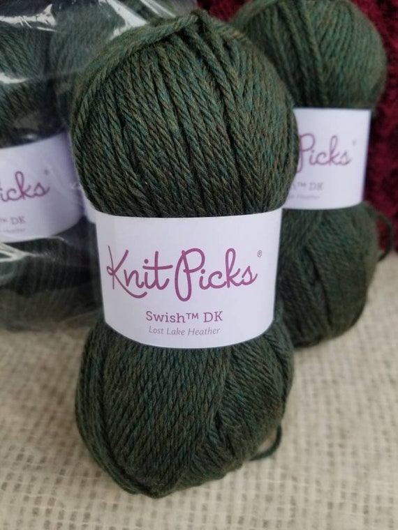 Knit Picks Swish Dk Lost Lake Heather Etsy