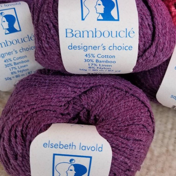 Elsebeth Lavold Bamboucle Designers Choice Yarn Color 027 Puce
