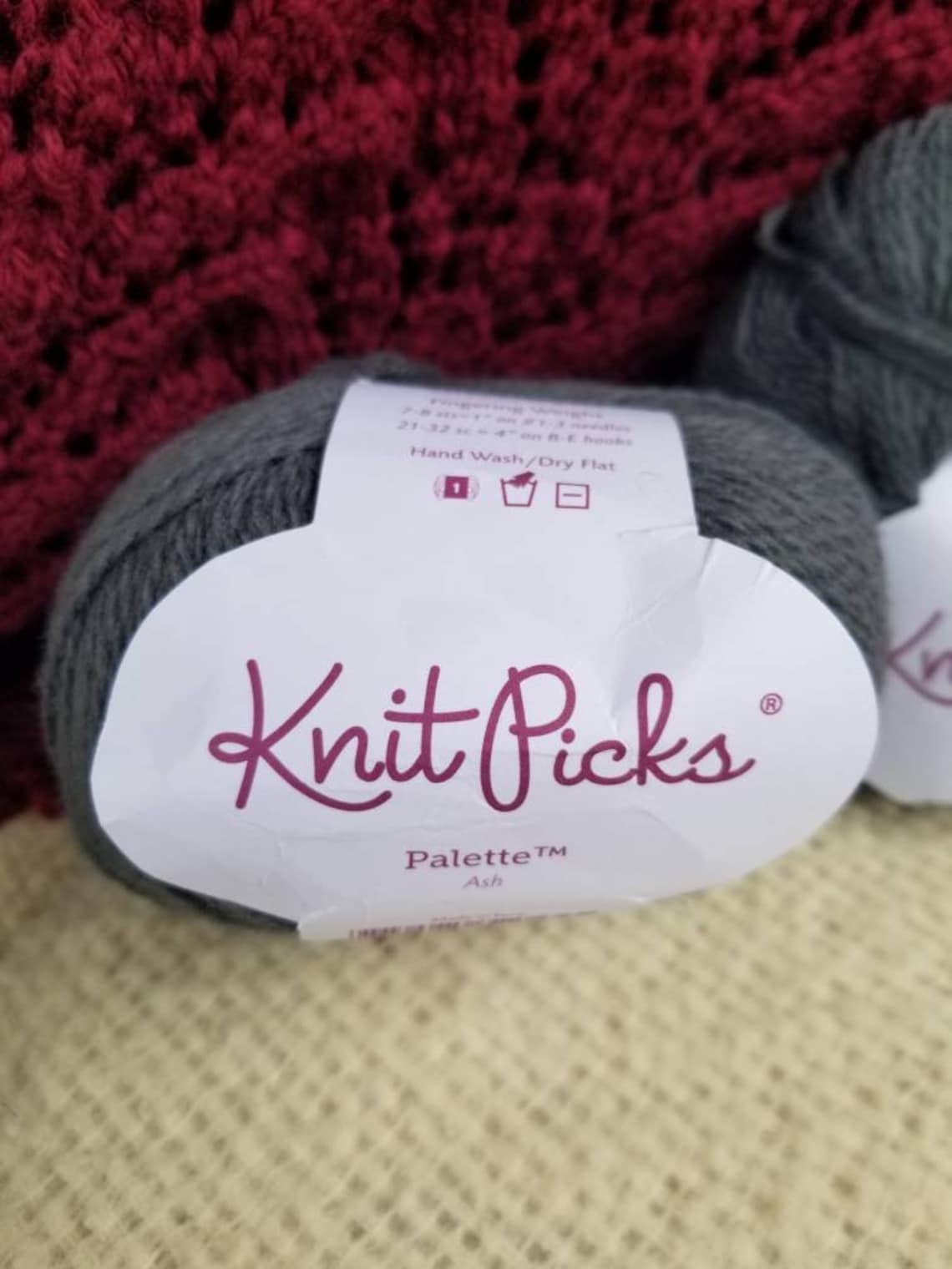 Knit Picks Palette 100 Wool Yarn Ash 6887 Fingering Weight Etsy