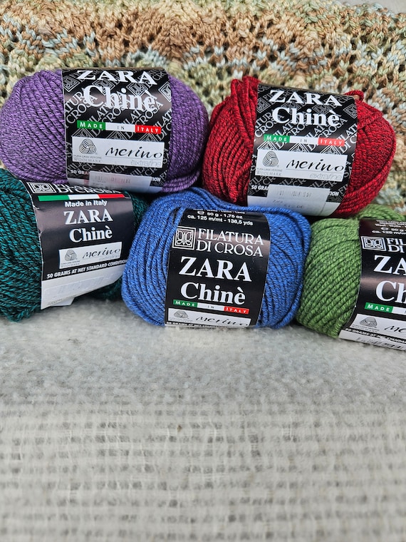 Filatura Di Crosa Zara Chine' Yarn Asst Colors You Choose - Etsy