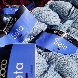Berroco Seta Yarn Silk Color 4130 Charlize Blue