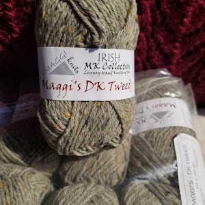 Irish MK Collection Maggi&#39;s DK Tweed Yarn Color 01