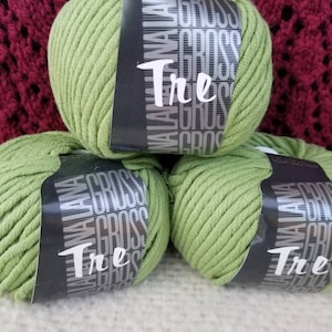 Lana Grossa Tre Yarn Color 19 Light Green