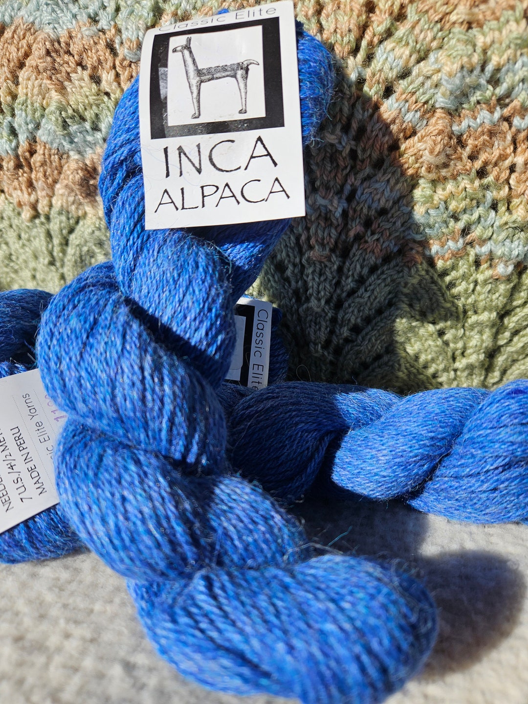 Classic Elite Yarns Inca Alpaca Yarn Color 1129 Blue Etsy