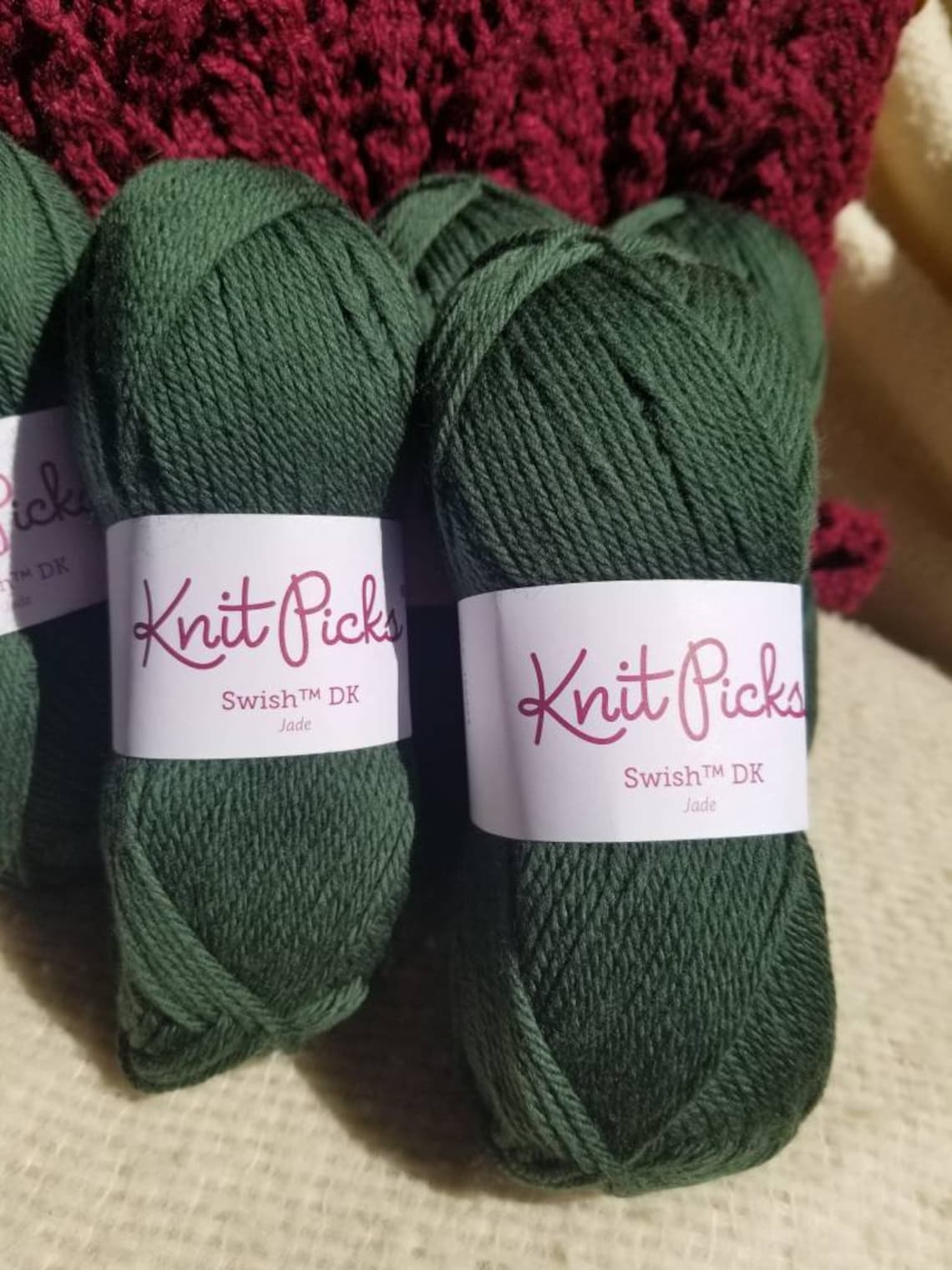 Knit Picks Swish DK Color Jade 100 Superwash Merino Wool Etsy