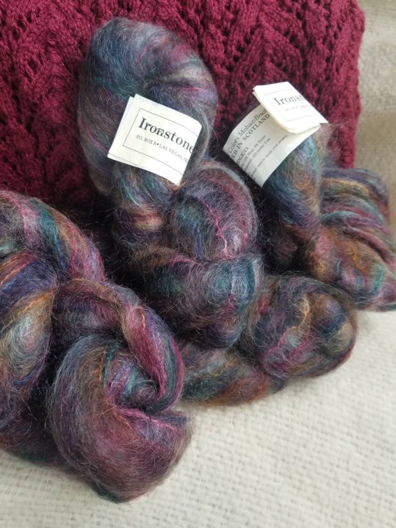Ironstone Yarns Hand Dyed in Scotland Mohair Color Shadow Etsy