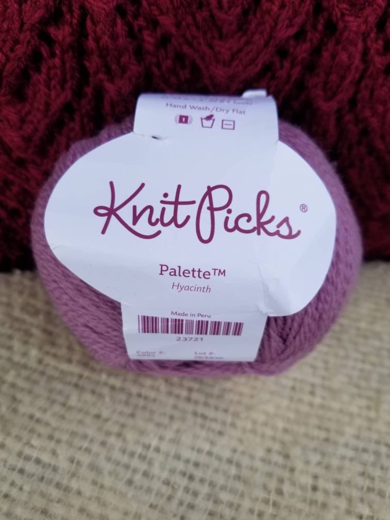 Knit Picks Palette Yarn 100 Peruvian Highland Wool Hyacinth Etsy