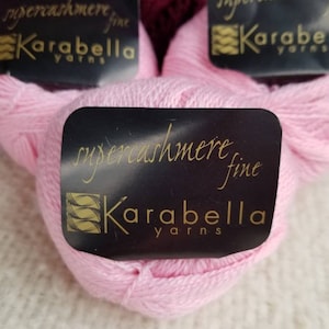 Karabella Supercashmere Fine Yarn Color Pink 5038