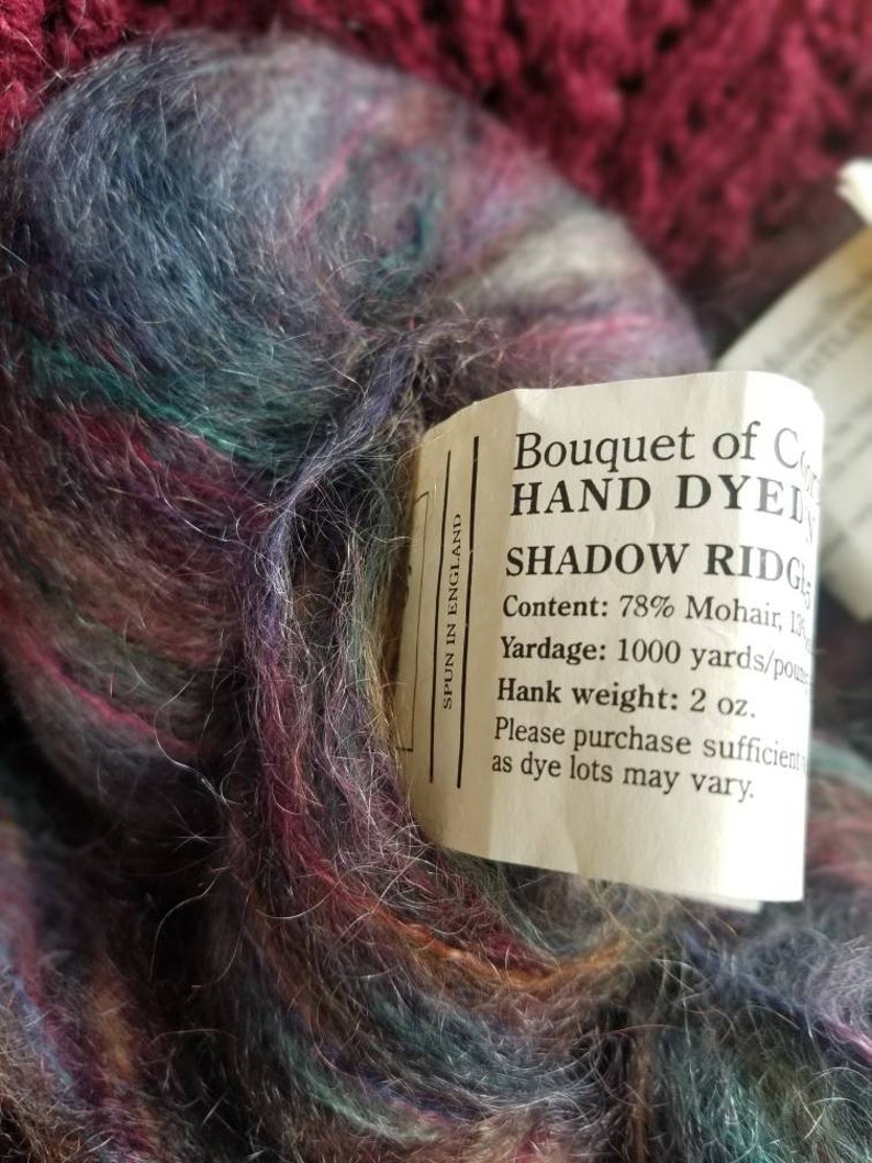 Ironstone Yarns Hand Dyed in Scotland Mohair Color Shadow Etsy