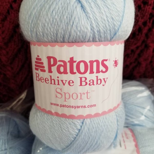 Patons Beehive Baby Sport Yarn Color Bonnet Blue 9143