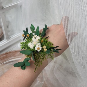 Artequeen Preserved Flower wedding Hair Comb Bridal Jewellery Wrist Corsage