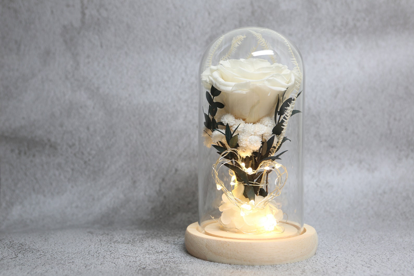 Preserved Flowers in Glass Dome Flowers in Glass Dome Etsy