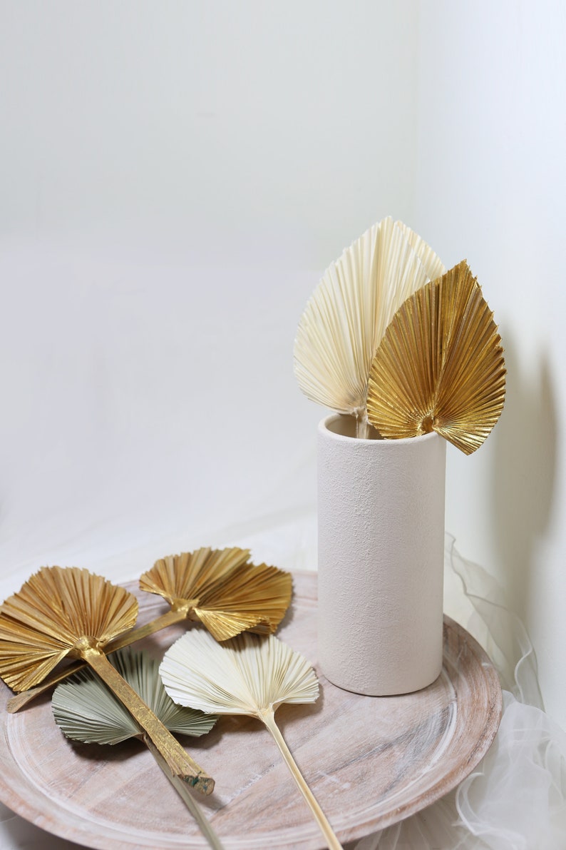 Boho Wedding and Bridal Bouquet Natural Large Palm Leaves SPEAR DRIED PALM Leaves