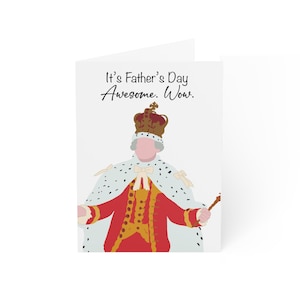 Hamilant King George III Vatertag Grußkarten, Lustige Karten, Einzigartige Grußkarten, Feierkarten, Muttertagskarten, Geschenkkarten