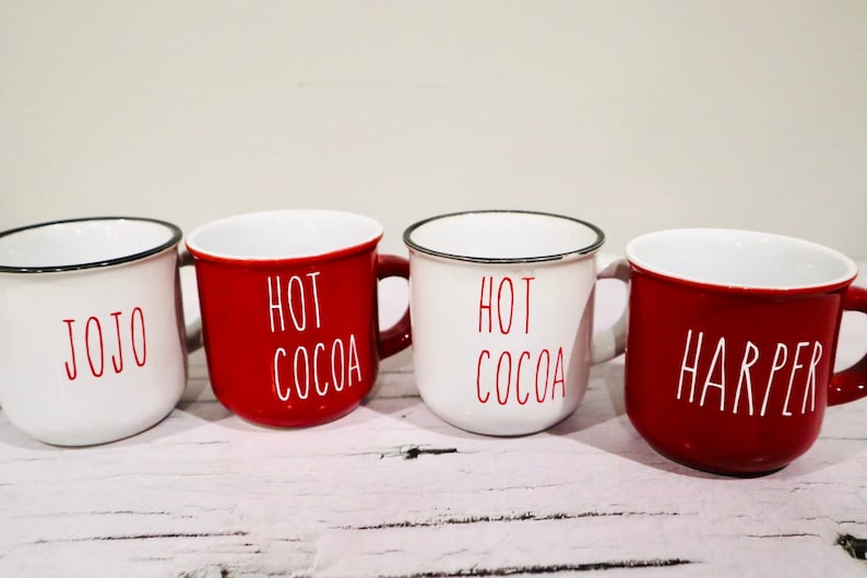christmas mugs for hot chocolate