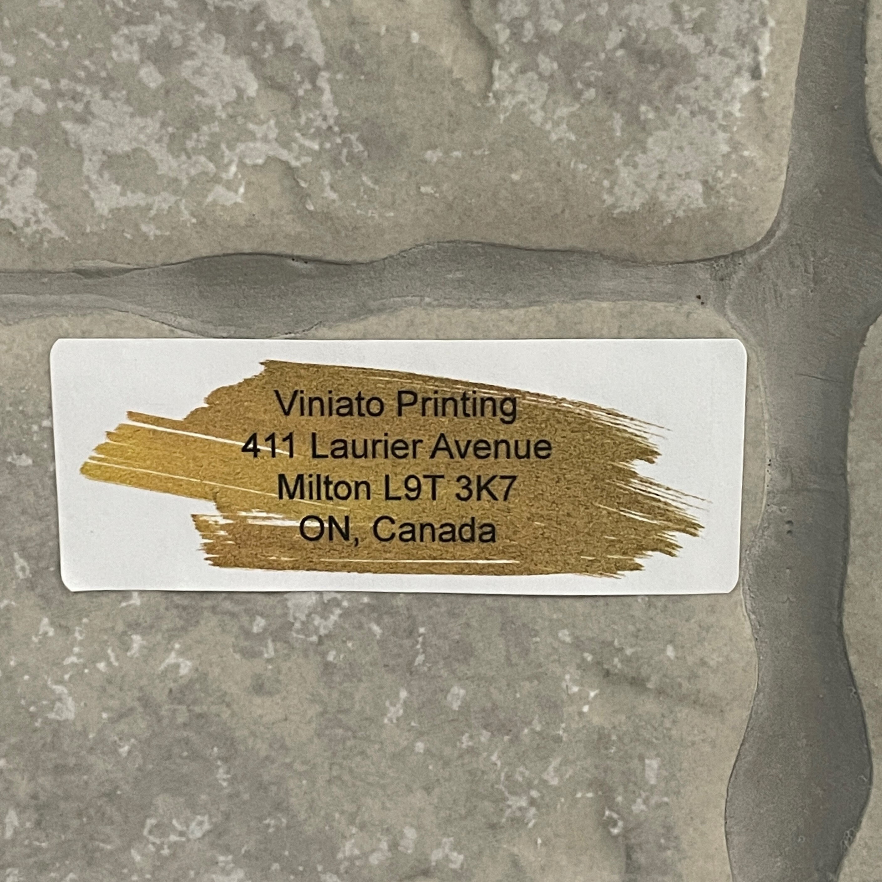 Personalized Address label with golden background - Return address label - Custom Stickers - rectangle labels - packaging labels