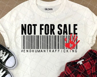 Not For Sale - End Human Trafficking - Barcode - Sublimation Design Instant Digital Download - PNG 300 dpi