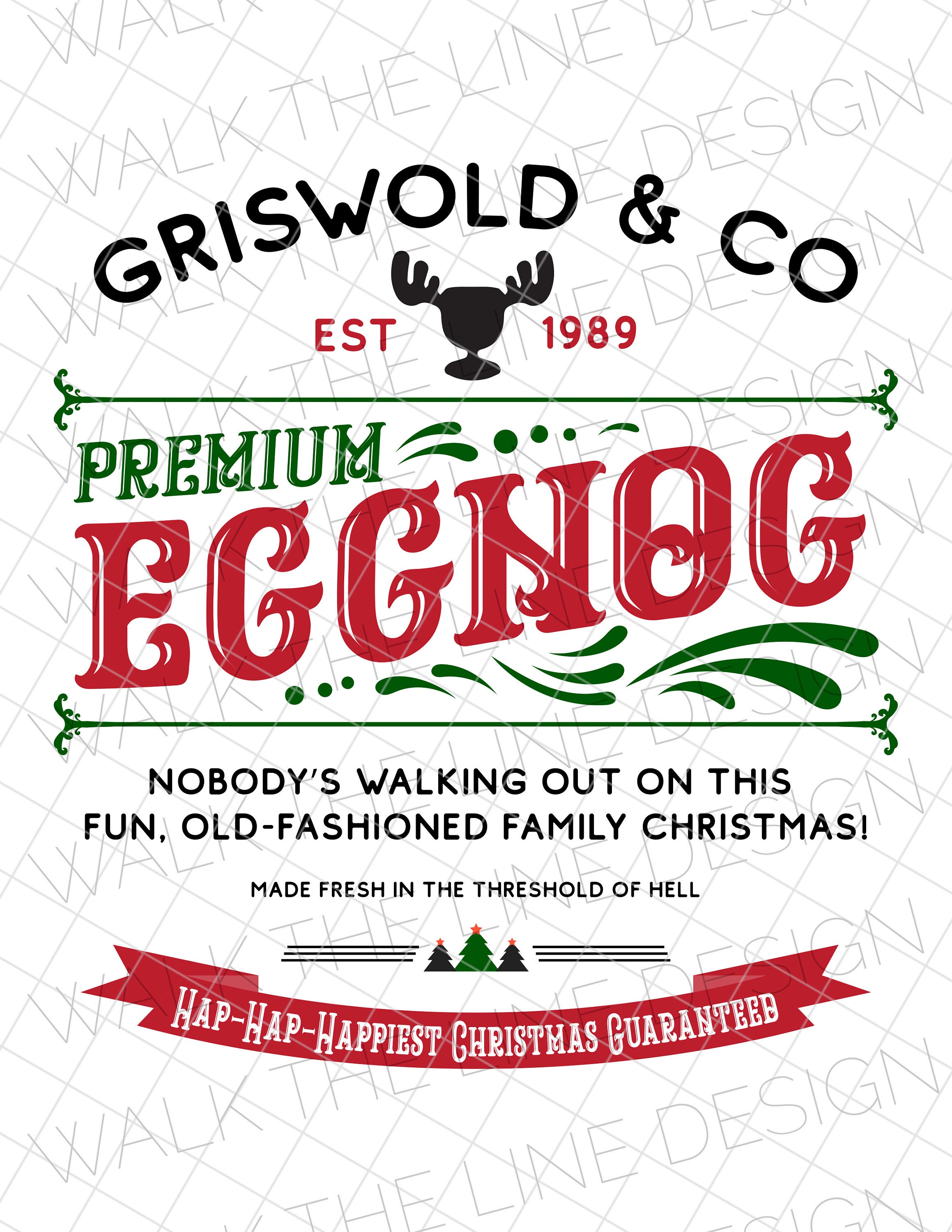Griswold and Co Premium Eggnog SVG & PNG 300 DPI Etsy