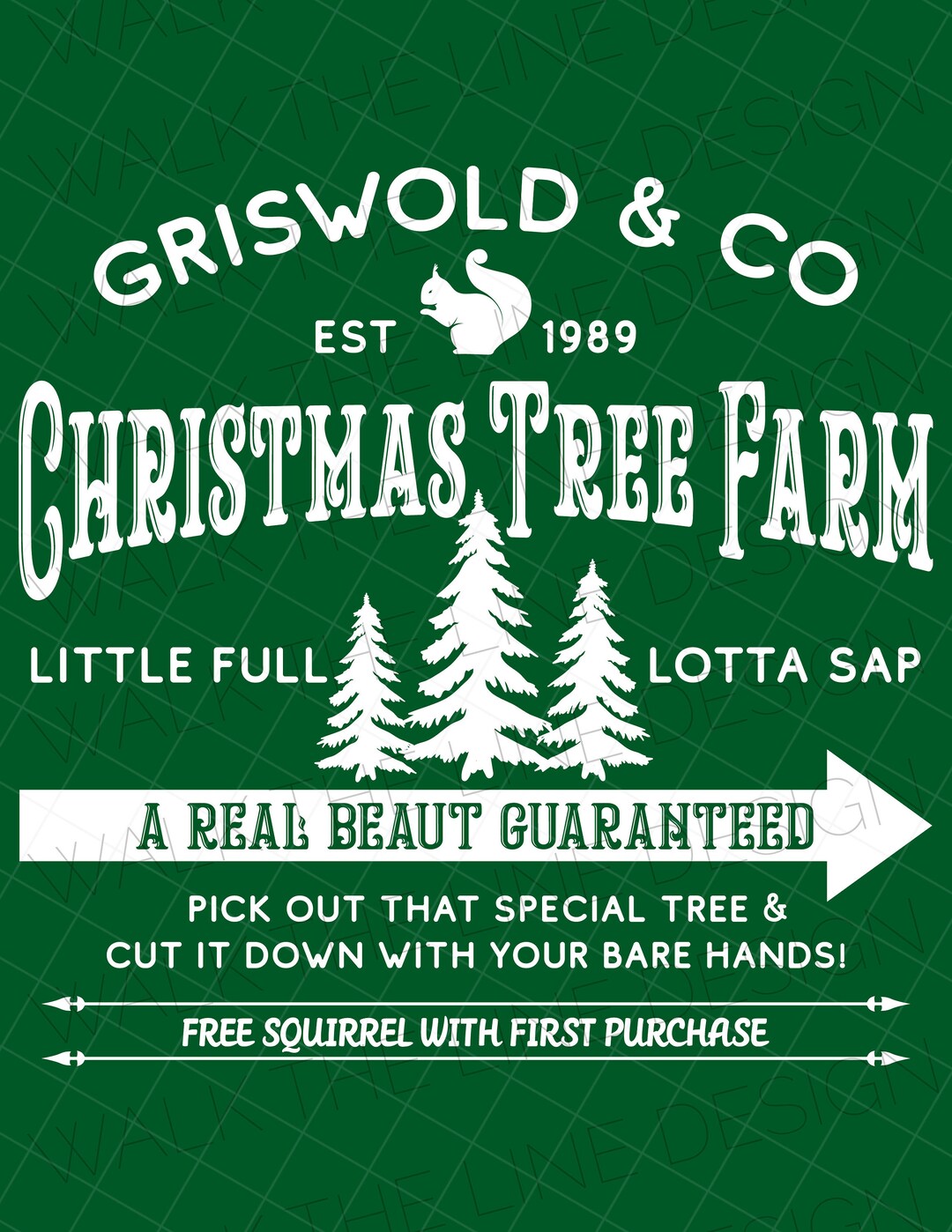 White Christmas Tree Farm Custom Listing SVG & PNG, 300 DPI Christmas