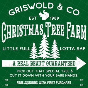 White Christmas Tree Farm Custom Listing - SVG & PNG, 300 DPI - Christmas Design - Sublimation and Cutting Machine Instant Digital Download