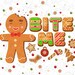 Gingerbread Man Bite Me Funny Christmas Design Sublimation - Etsy