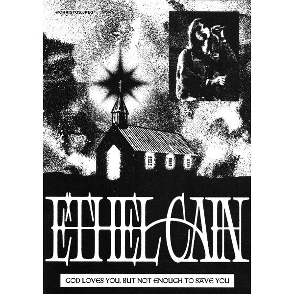 Ethel Cain Leinwanddruck - Preacher's Daughter Vintage Poster 30x45cm