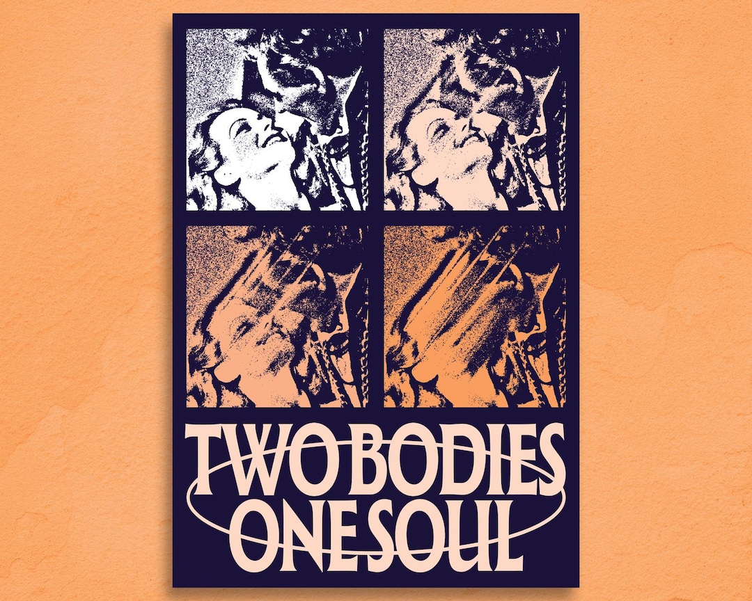 Two Bodies One Soul A4 Poster Soulmates Love Print - Etsy