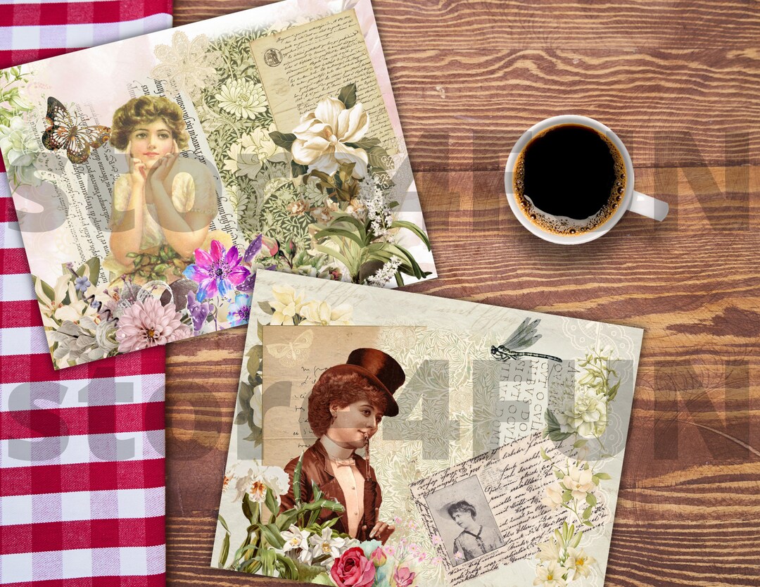 Victorian Junk Journal Kit Printable Junk Journal Kit - Etsy