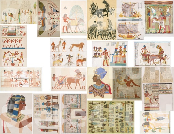 collage sheet Egypt Digital Download Egypt clip art ephemera junk ...