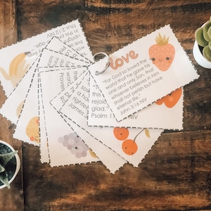 Cartões de Versículos Bíblicos do Fruto do Espírito