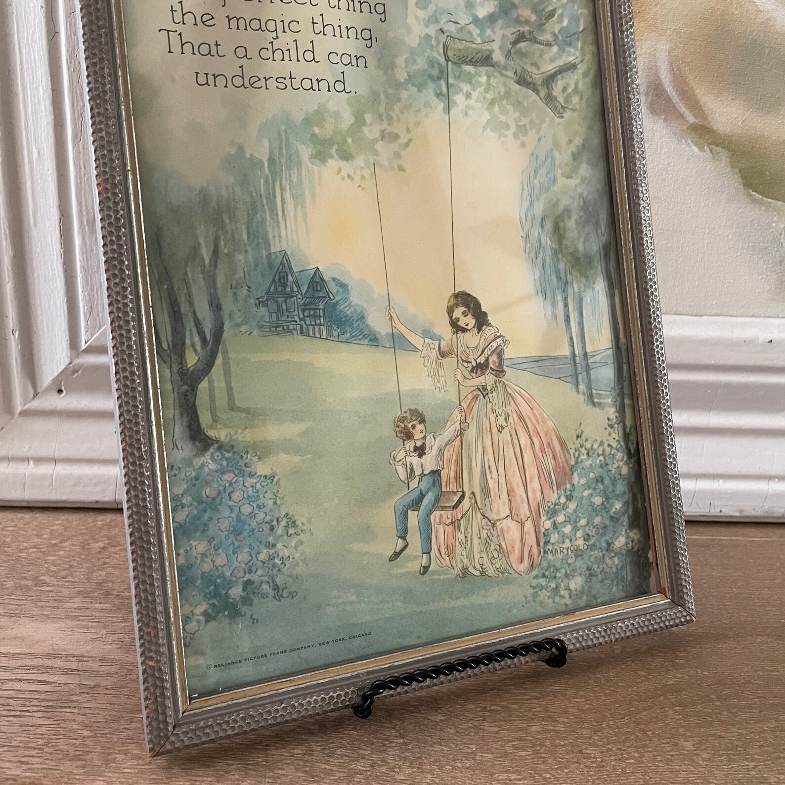 Vintage Reliance Picture Frame Co. Marygold/ RARE Framed Etsy