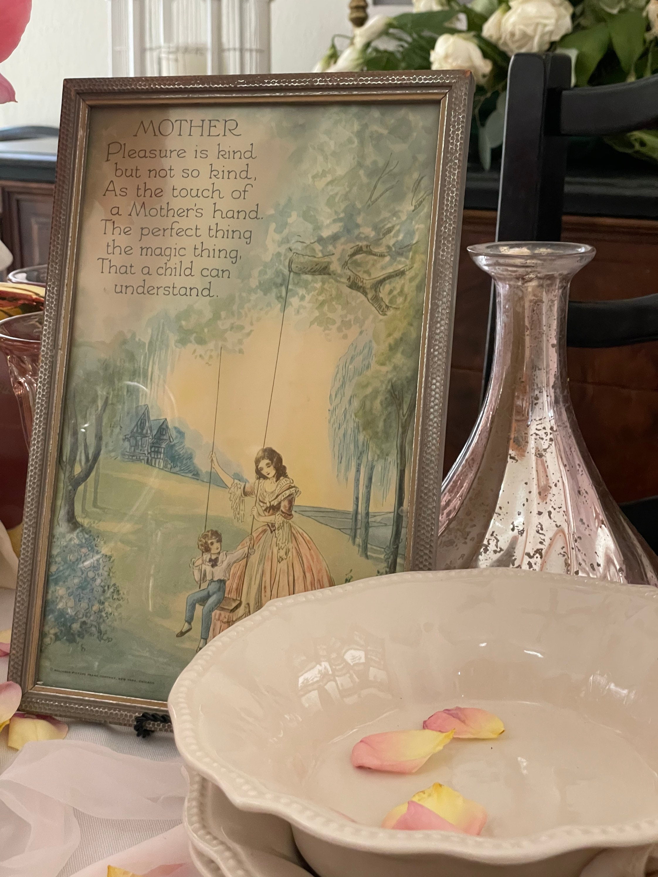 Vintage Reliance Picture Frame Co. Marygold/ RARE Framed Etsy