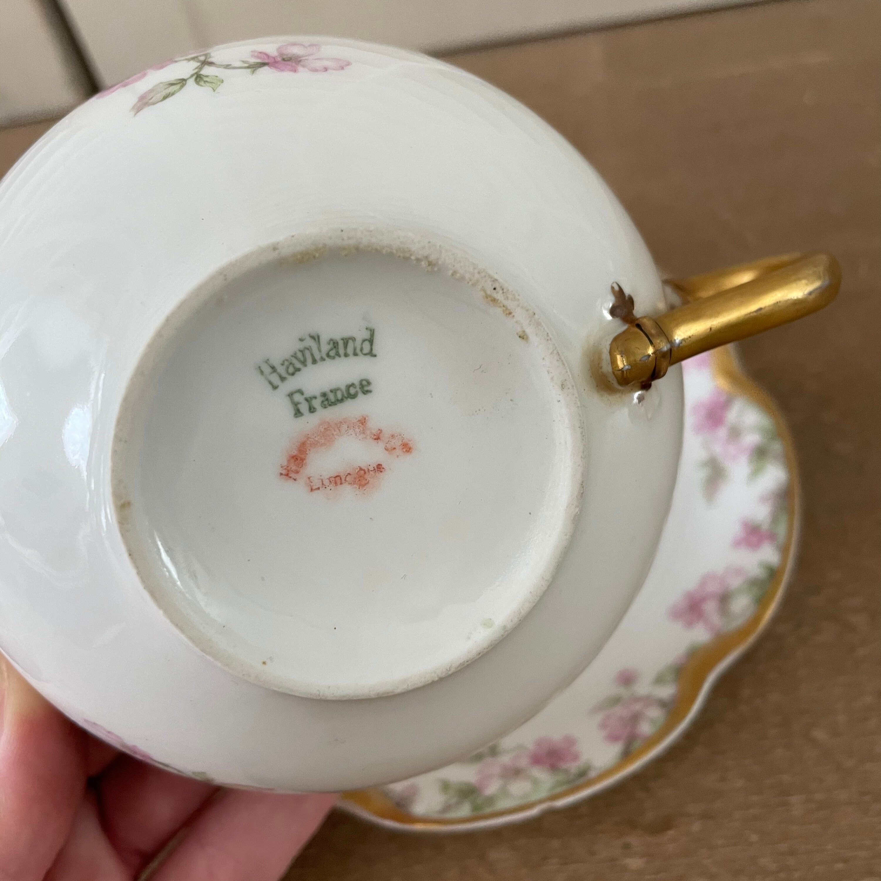 Antique Haviland Limoges Rose Pattern With Gold Rim/ France/ Etsy