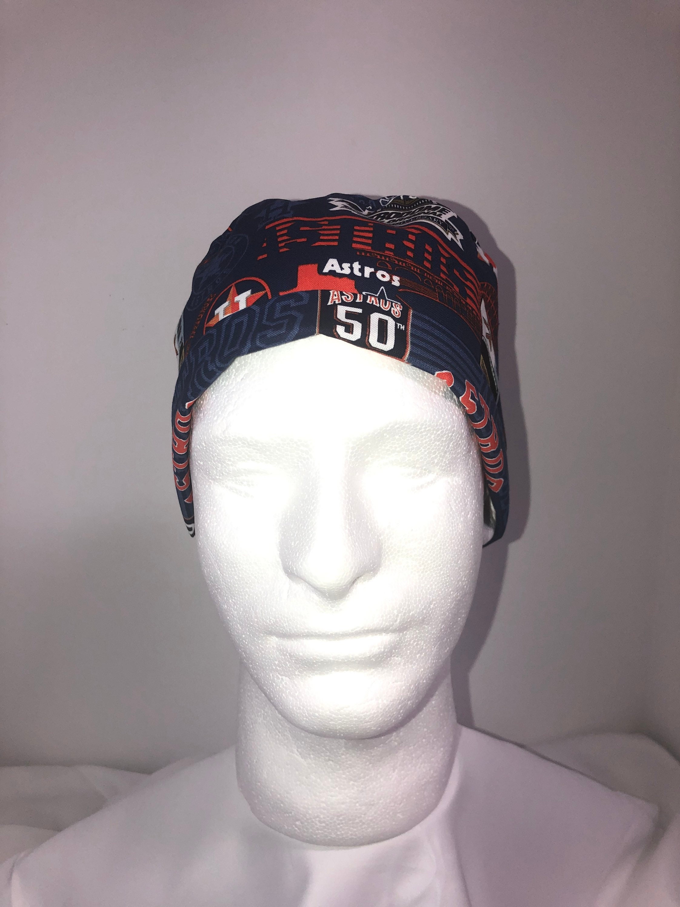 Houston Astros MLB Surgeon Scrub Hat Cap With Ties Etsy